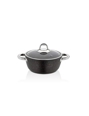 Schafer Galaxy Tech Shallow Pot-30Cm-2 Pcs-Black | Enplus Home