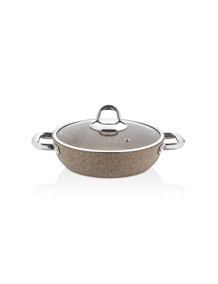 Schafer Galaxy Tech Shallow Pot-28Cm-2 Pcs-Cappuccino