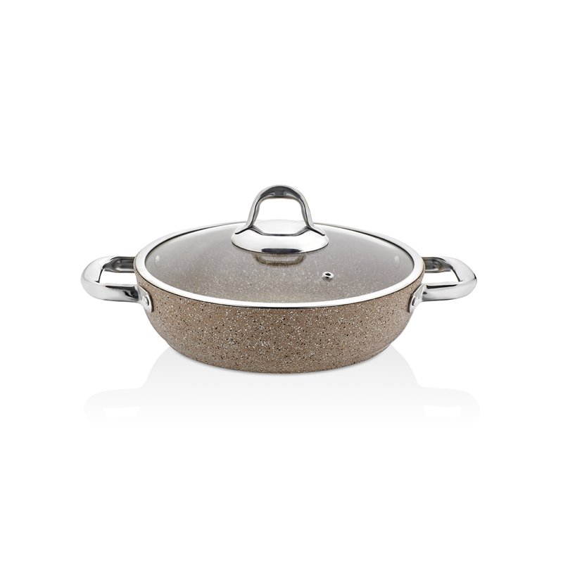 Schafer Galaxy Tech Shallow Pot-28Cm-2 Pcs-Cappuccino