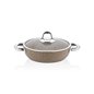 Schafer Galaxy Tech Shallow Pot-28Cm-2 Pcs-Cappuccino