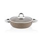 SCHAFER GALAXY TECH SHALLOW POT-30CM-2 PCS-CAPPUCCINO