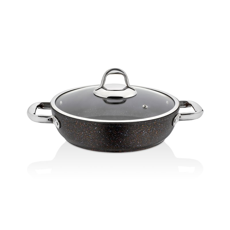 SCHAFER GALAXY TECH SHALLOW POT-30CM-2 PCS-BLACK