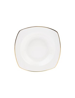 Karaca Adelia 24 Pcs Gold Yarim Kare Dinnerware Set | Enplus Home