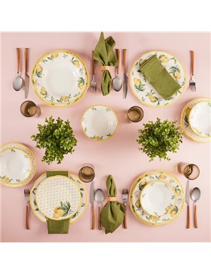 Schafer Jolly Dinner Set-56 Pcs.-Gold | Enplus Home