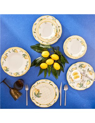 KARACA PUANTIYELI LIMON 24 PCS 6 KIÅžILIK DINNERWARE SET