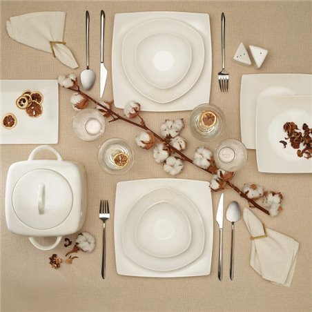 KARACA SILA CREAM 60 PCS DINNERWARE SET