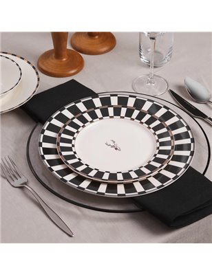 KARACA ARIES BLACK 24 PCS DINNERWARE SET