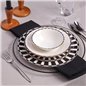 Karaca Aries Black 24 Pcs Dinnerware Set