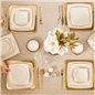 Karaca Raisa Cream 60 Pcs Dinnerware Set Kare