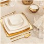 Karaca Raisa Cream 60 Pcs Dinnerware Set Kare