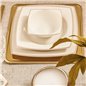 Karaca Raisa Cream 60 Pcs Dinnerware Set Kare