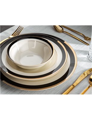 Schafer Lisa Dinner Set-60 Pcs.-Gold-01 | Enplus Home