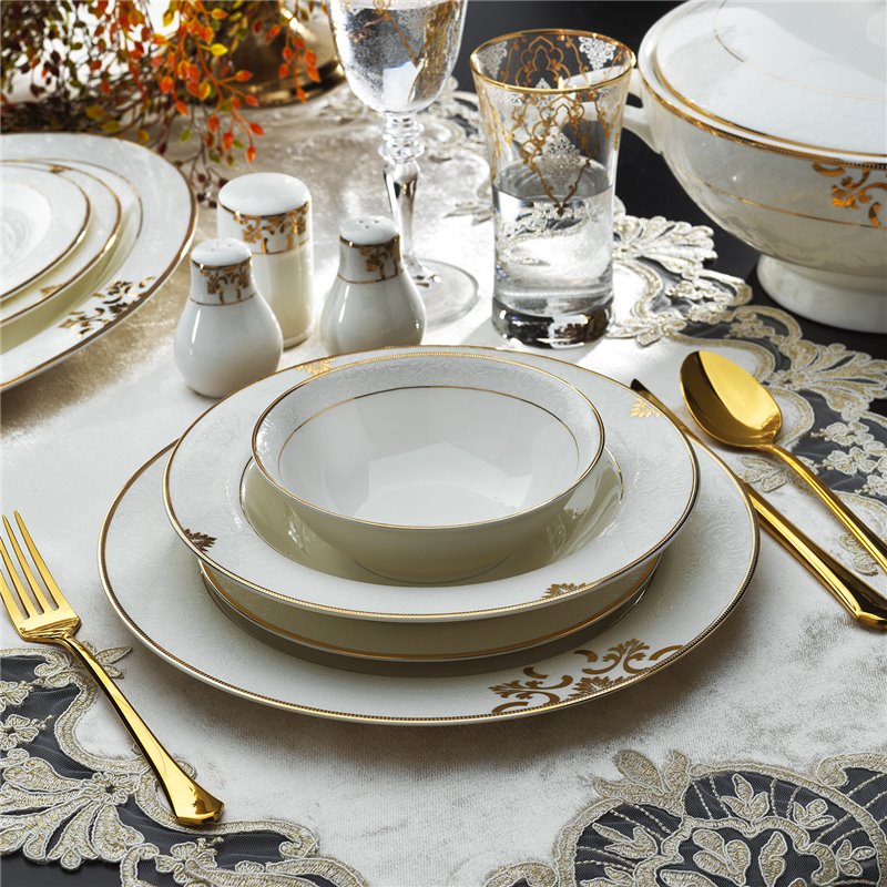 Schafer Lisa Dinner Set-60 Pcs.-Gold-02