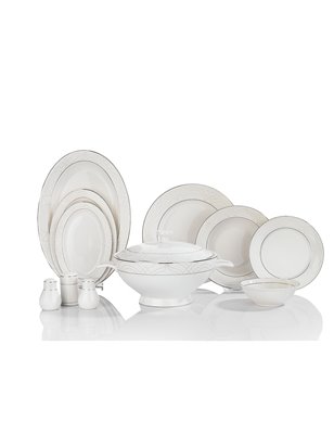 Schafer Lisa Dinner Set-60 Pcs.-Platinum-01 | Enplus Home