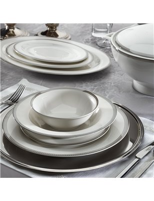 Schafer Lisa Dinner Set-60 Pcs.-Platinum-02 | Enplus Home