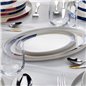 Schafer Adel Motif Dinner Set - 60 Pcs.-Silver