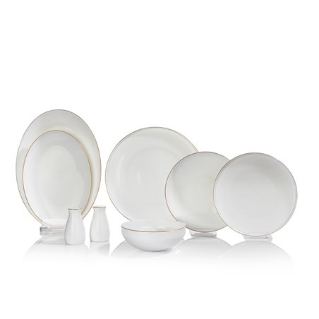 SCHAFER JOLLY DINNER SET-56 PCS.-GOLD