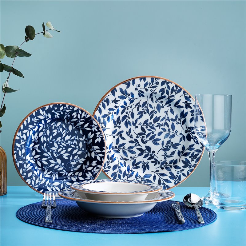 Schafer Alize Dinner Set-24 Pcs.-Blue-03