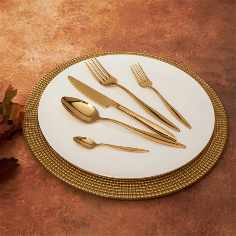 KARACA ILICA GOLD 30 PCS FLATWARE SET