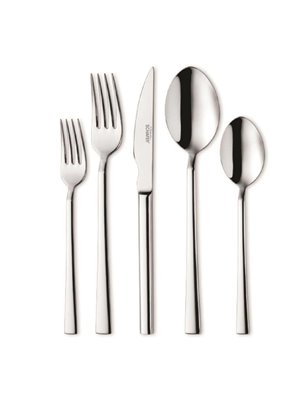 Schafer Twist Dinner Spoon -6 Pcs.-Grey | Enplus Home