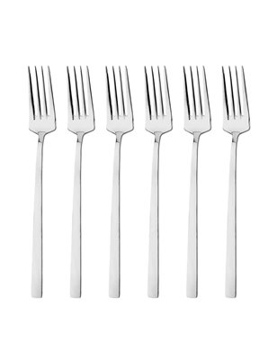 Schafer Twist Dinner Fork -6 Pcs.-Grey