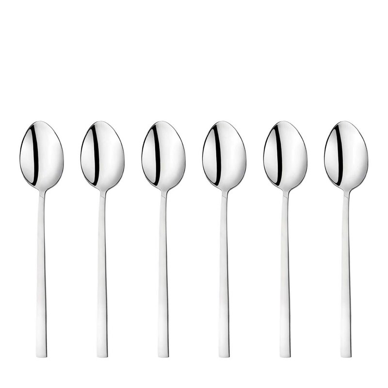 Schafer Twist Dessert Spoon -6 Pcs.-Grey