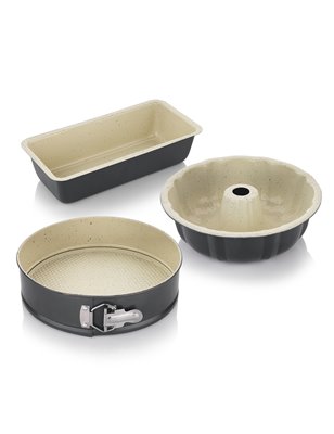 Schafer Ariana Cake Mold Set-3 Prc.-Grey | Enplus Home