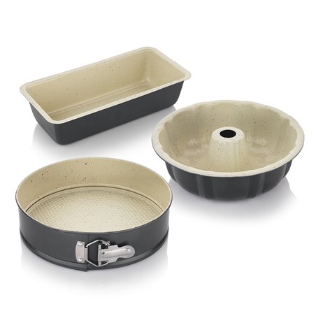 SCHAFER ARIANA CAKE MOLD SET-3 PRC.-GREY