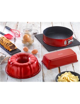 SCHAFER ARIANA CAKE MOLD SET-3 PRC.-RED