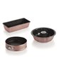 SCHAFER ARIANA CAKE MOLD SET-3 PCS.-ROSEGOLD