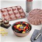 Schafer Ariana Floral Cake Mold Set-3 Pcs.-Grey