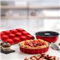 SCHAFER ARIANA FLORAL CAKE MOLD SET-3 PCS.-RED