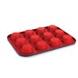 SCHAFER ARIANA FLORAL CAKE MOLD SET-3 PCS.-RED