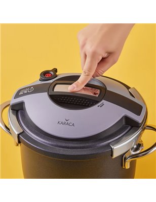 KARACA BIODIAMOND STEEL PLUS  6 LT PRESSURE COOKER