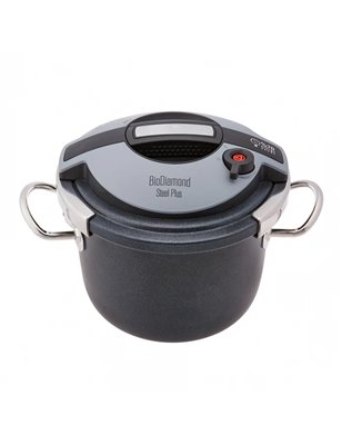 KARACA BIODIAMOND STEEL PLUS  6 LT PRESSURE COOKER