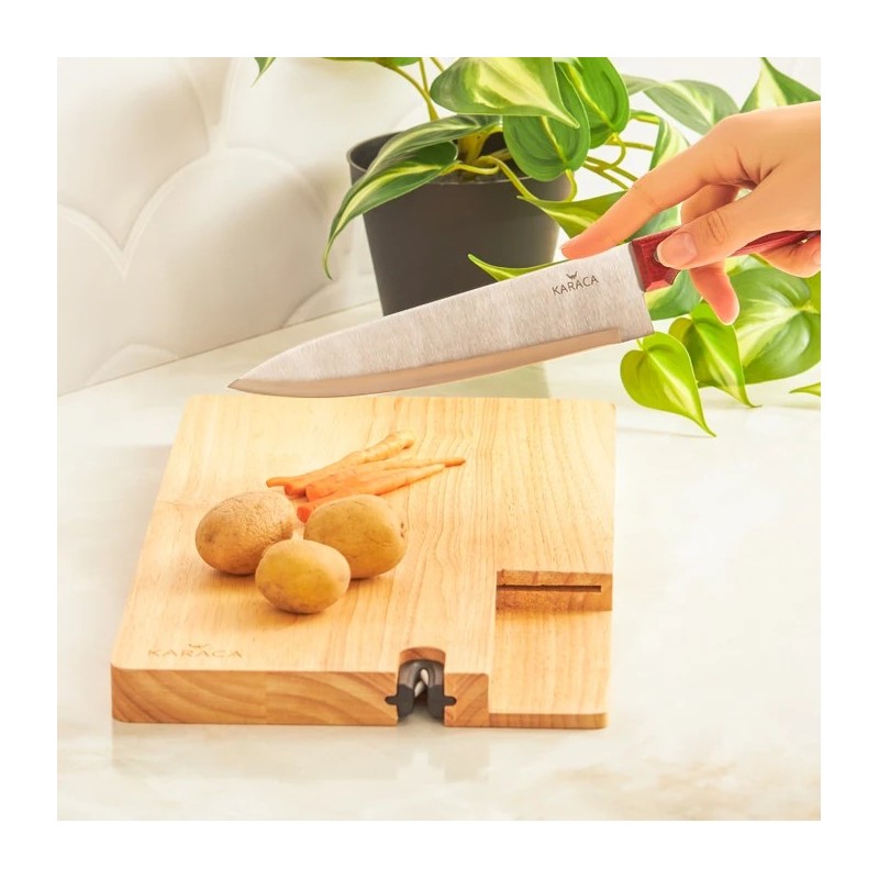 KARACA GAIA CUTTING BOARD + BICAK