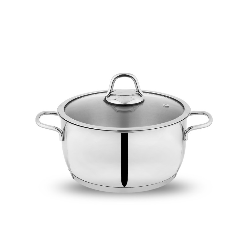 SCHAFER HELD STEEL POT-24 CM-2 PCS.-INOX