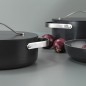 Schafer Dark Milard Non Stick Cookware Set - IND- 7 Pcs -Black