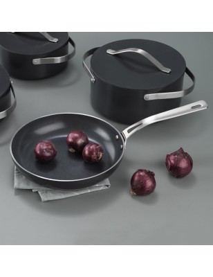 Schafer Dark Milard Non Stick Cookware Set - IND- 7 Pcs -Black