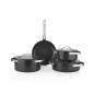 Schafer Dark Milard Non Stick Cookware Set - IND- 7 Pcs -Black