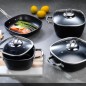 SCHAFER GASTRONOMIE MASTER GRANITE POT SET-7 PCS.-BLACK