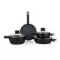 Schafer Titan Ceramic Cookware Set 7 Pieces-Black