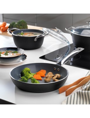 Schafer Night Sky Ceramic Cookware Set 7 Pieces-Black