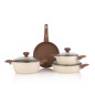 Schafer Jasmine Ceramic Cookware Set 7 Pieces-Cream