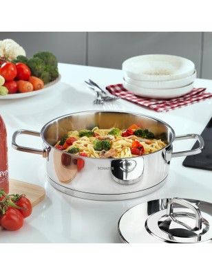 Schafer New Prime Steel Cookware Set-8 Pieces-Inox