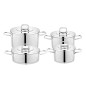 Schafer New Prime Steel Cookware Set-8 Pieces-Inox