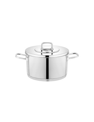 Schafer New Prime Steel Cookware Set-8 Pieces-Inox