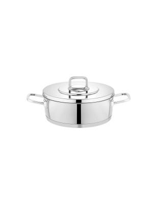 Schafer New Prime Steel Cookware Set-8 Pieces-Inox