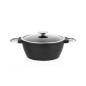 Schafer Black Mirror Cast Aluminum Cookware Set 7 Pieces-Black