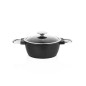 Schafer Black Mirror Cast Aluminum Cookware Set 7 Pieces-Black